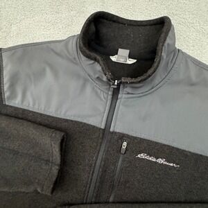 Eddie Bauer Men's Grey Quarter Zip Pullover‎ Size XL Long Sleeve